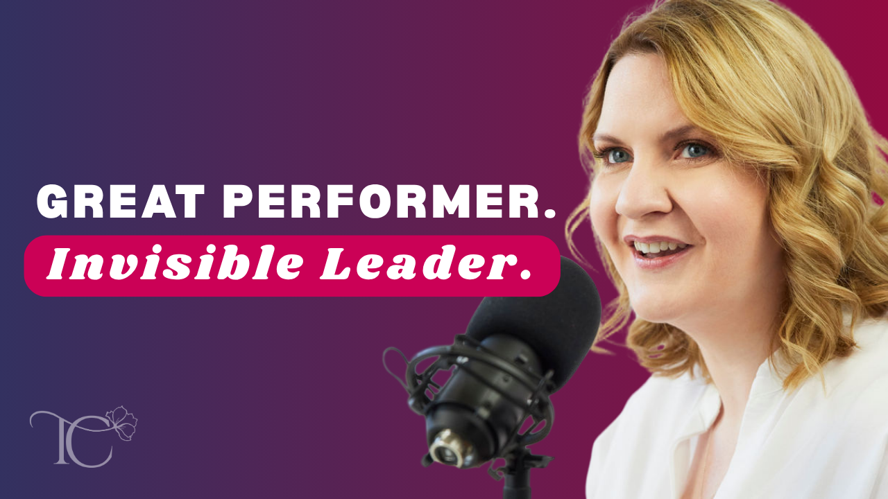 Toni Collis on the Leading Women in Tech podcast Episode 310, discussing how to be a leader at work that others recognize and why capable women aren’t seen as the leaders they are